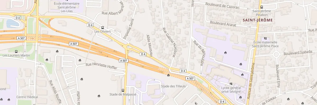 Plan du 4 All Montvert à Marseille 13e Arrondissement