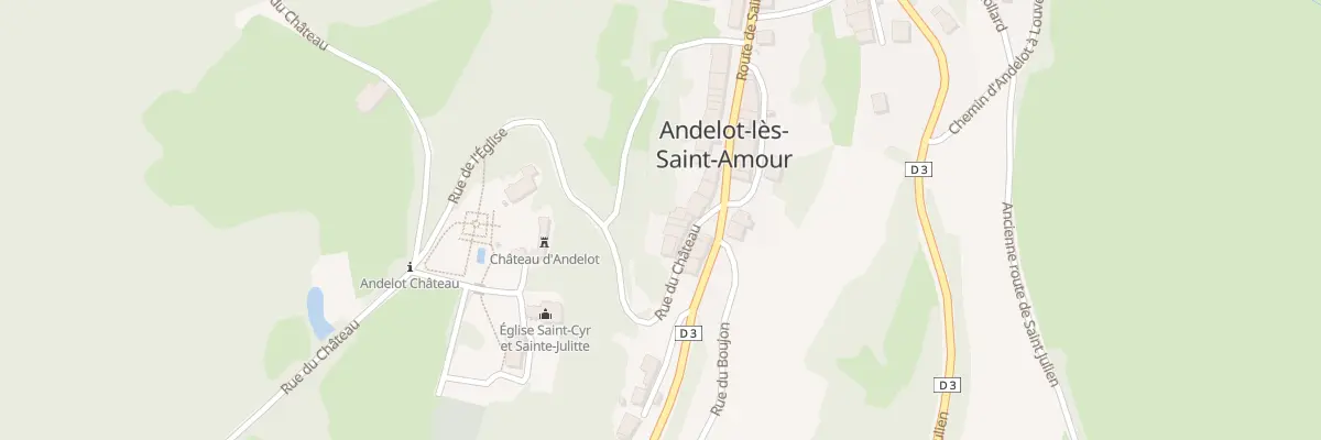 Plan du 25 Rue du Château à Andelot-Morval