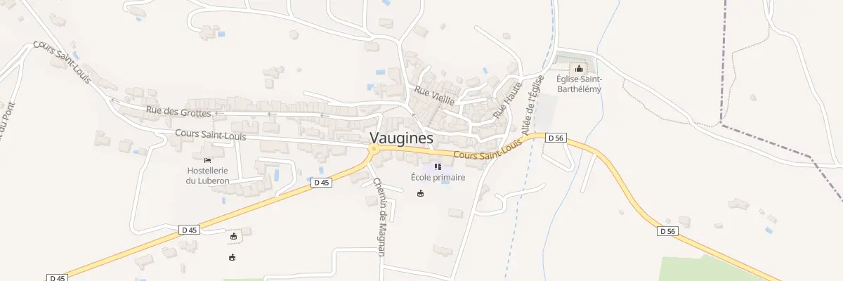 Plan de Crs Saint-Louis à Vaugines