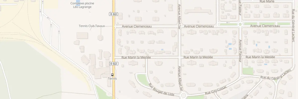 Plan du 9 Rue Marin la Meslée à Tavaux