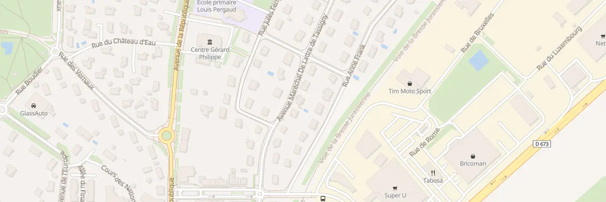 Plan du 31 Av Mal de Lattre de Tassigny à Tavaux