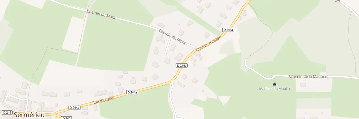 Plan du 95 Che d’Ossée à Sermérieu