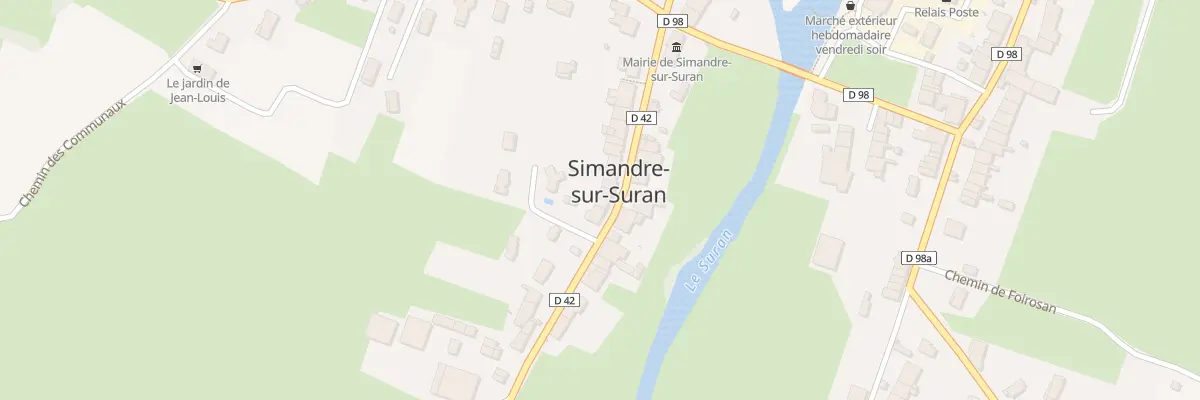 Plan du 146 Rte de Villereversure à Simandre-sur-Suran