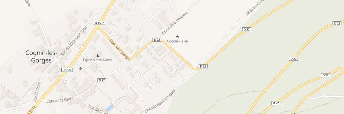 Plan du 155 Rue de la Matinière à Cognin-les-Gorges