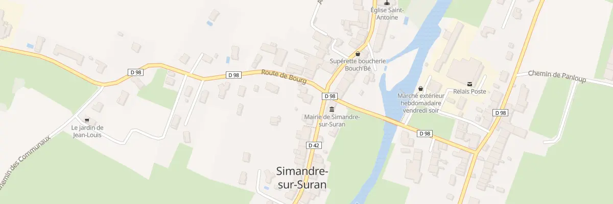 Plan du 2 Rte de Villereversure à Simandre-sur-Suran