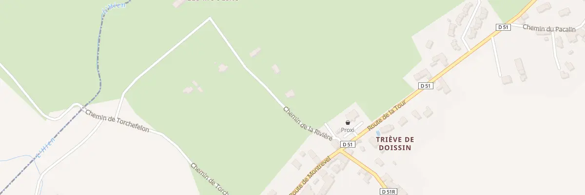 Plan du 14 Che de la Rivière à Doissin