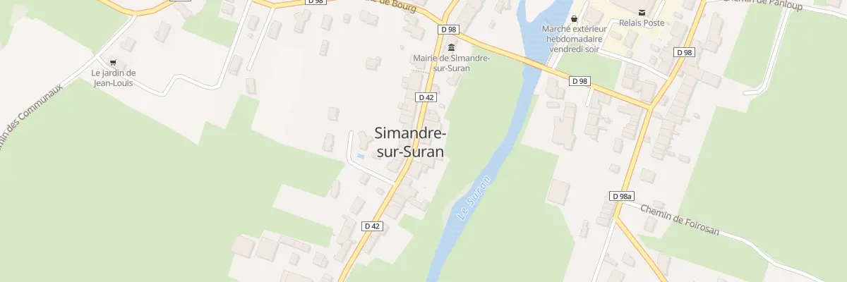 Plan du 133 Rte de Villereversure à Simandre-sur-Suran