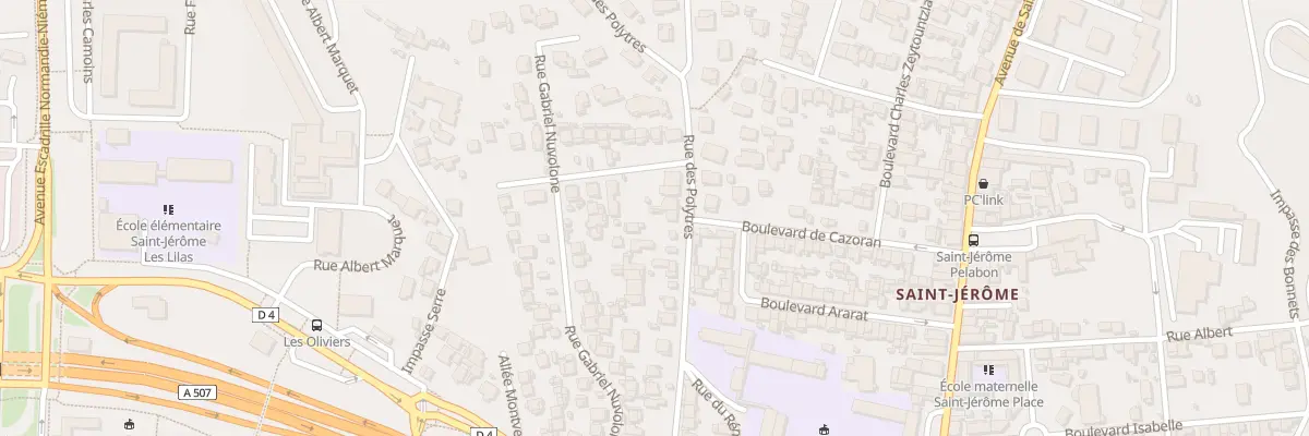 Plan du 35 Rue des polytres à Marseille 13e Arrondissement