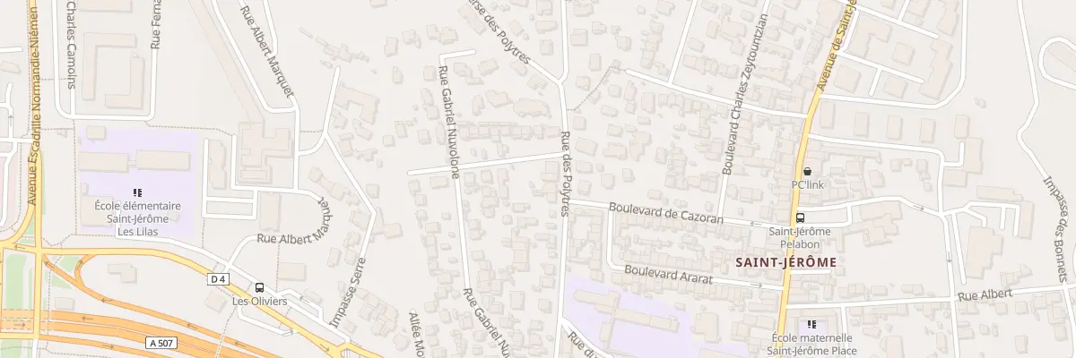 Plan du 39 Rue des polytres à Marseille 13e Arrondissement