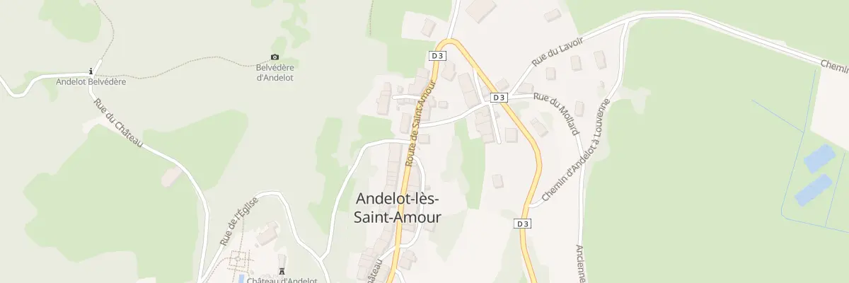 Plan du 122 Rte de Saint-Amour à Andelot-Morval