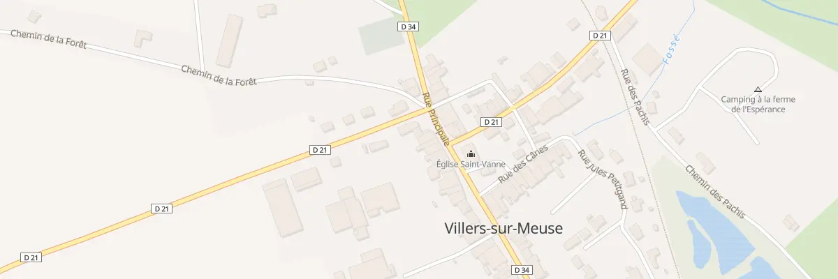 Plan du 6 Rue Principale à Villers-sur-Meuse