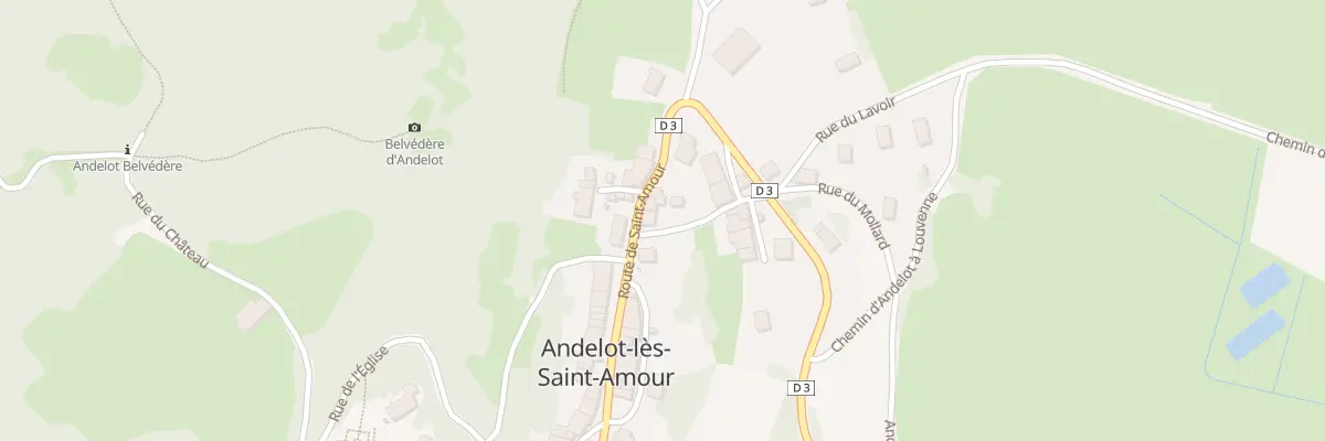 Plan du 5029 Rte de Saint-Amour à Andelot-Morval