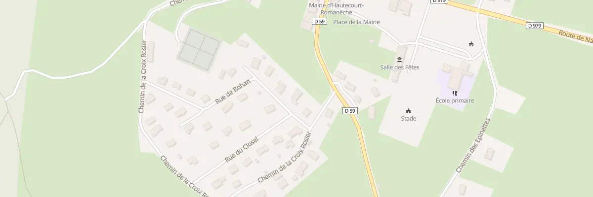 Plan du 52 Rue de Bohan à Hautecourt-Romanèche