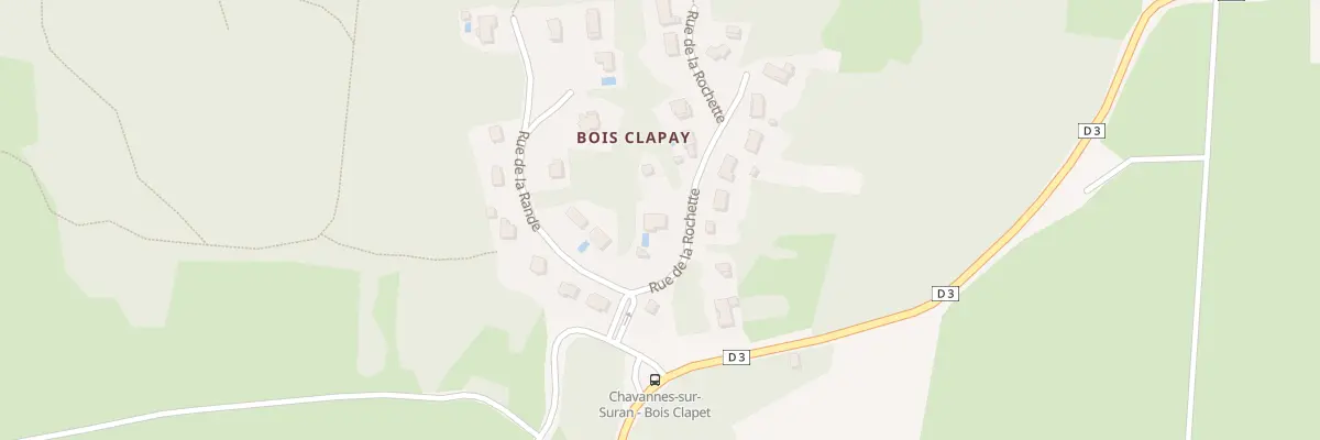 Plan du 1 Rue de la Rochette à Nivigne et Suran