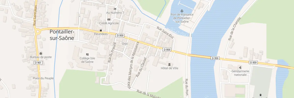 Plan du 4 Rue du Clausel à Pontailler-sur-Saône
