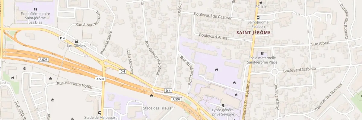 Plan du 18 Rue des polytres à Marseille 13e Arrondissement