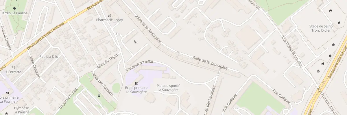 Plan du 253 Groupe La Sauvagere à Marseille 10e Arrondissement