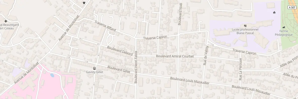 Plan du 11 Bd Amiral Courbet à Marseille 12e Arrondissement