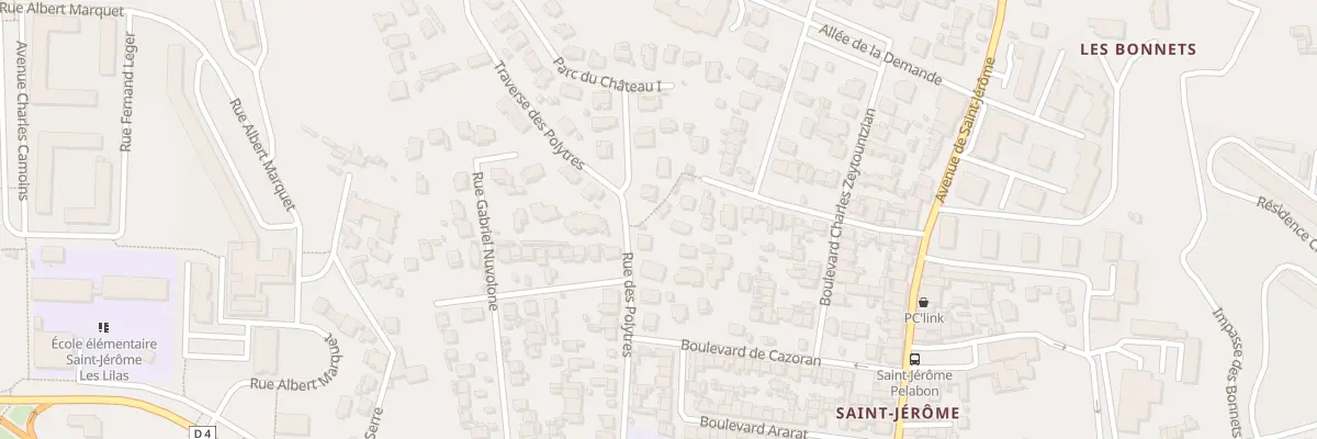 Plan du 32 Rue des polytres à Marseille 13e Arrondissement