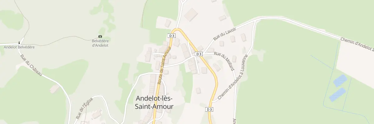 Plan du 8 Imp des Frênes à Andelot-Morval