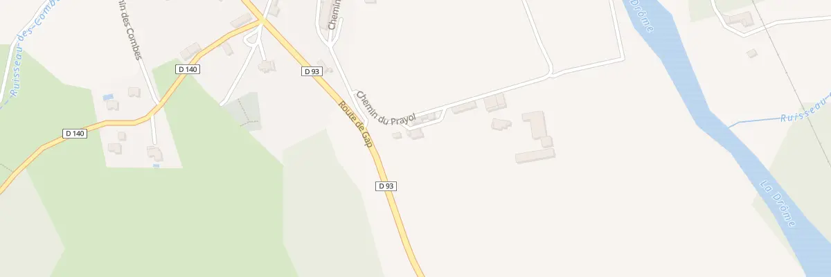 Plan du 96 Che du Prayol à Recoubeau-Jansac