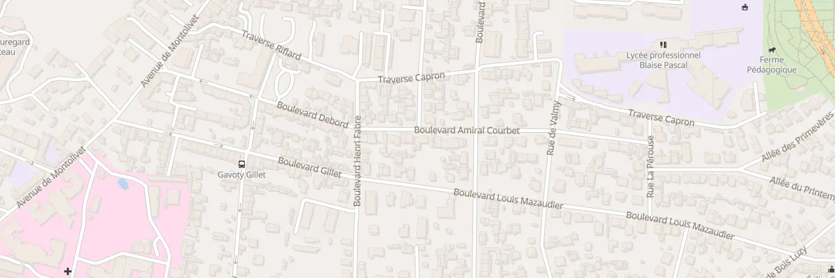 Plan du 14 Bd Amiral Courbet à Marseille 12e Arrondissement