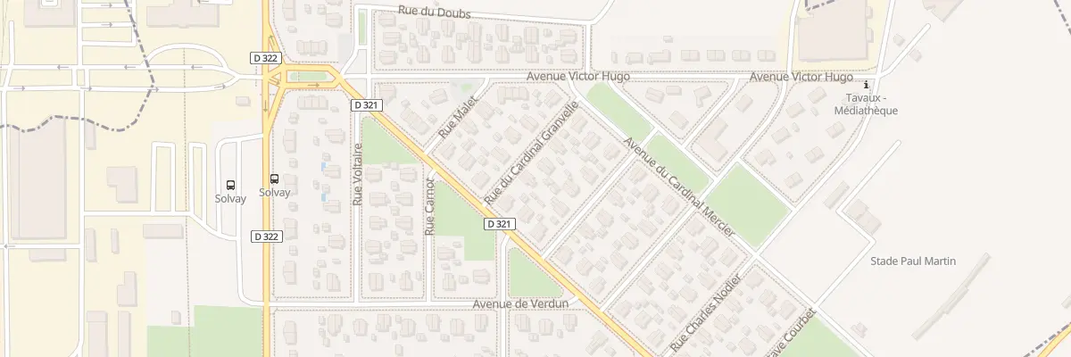 Plan du 9 Rue Cardinal Granvelle à Tavaux
