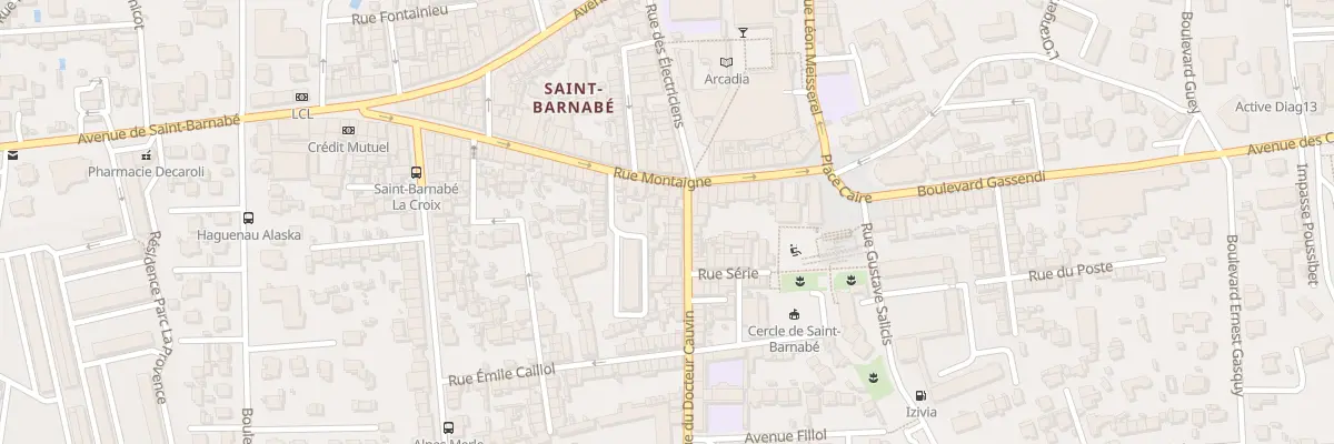 Plan du 4 Rue du docteur cauvin à Marseille 12e Arrondissement