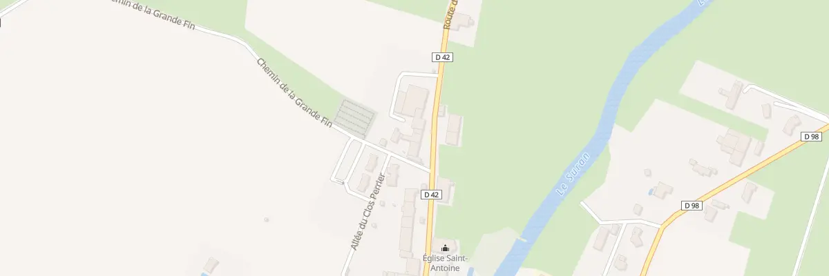 Plan du 293 Rte de Chavannes à Simandre-sur-Suran