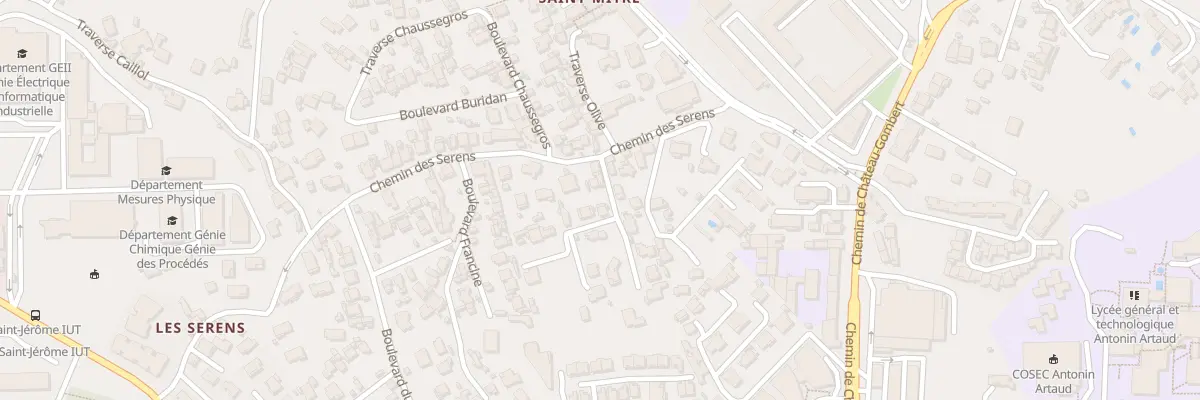 Plan du 9024 Vc Ldt Les Serens à Marseille 13e Arrondissement