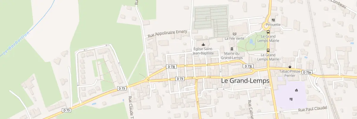 Plan du 32 Rue Lamartine au Grand-Lemps
