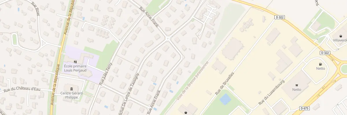 Plan du 34 Rue Anne Franck à Tavaux