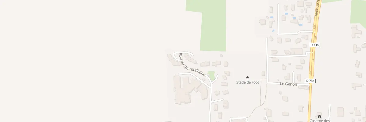 Plan du 3 Le Genon à Izeaux