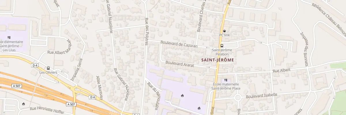 Plan du 24 Bd Ararat à Marseille 13e Arrondissement