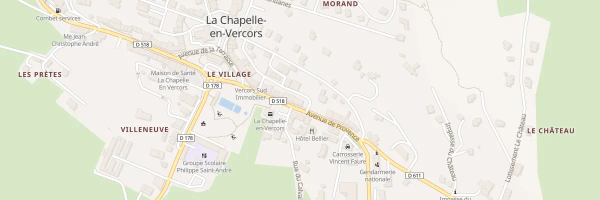Plan du 5 Av de Provence à La Chapelle-en-Vercors