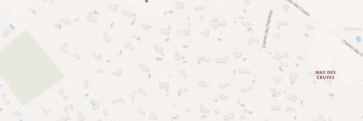 Plan du 1065 Che des Platrières à Aix-en-Provence