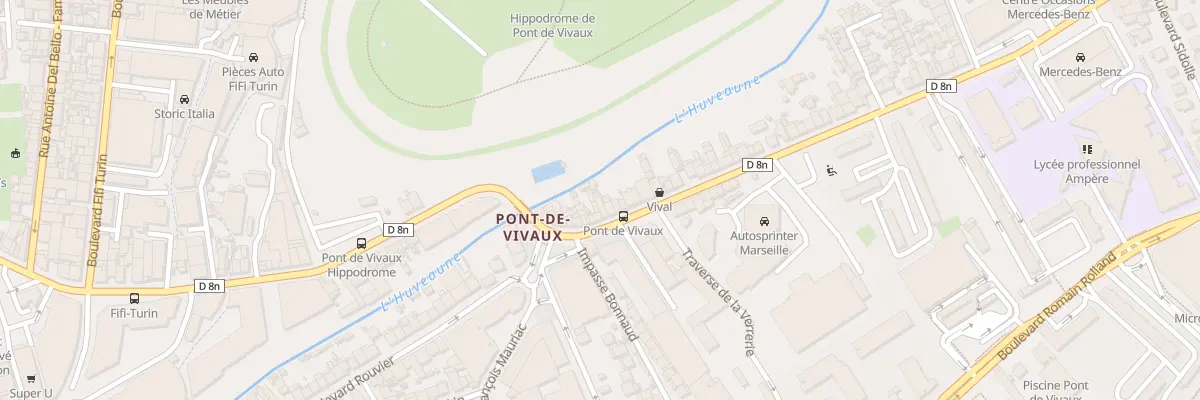 Plan du 17 Bd de Pont de Vivaux à Marseille 10e Arrondissement