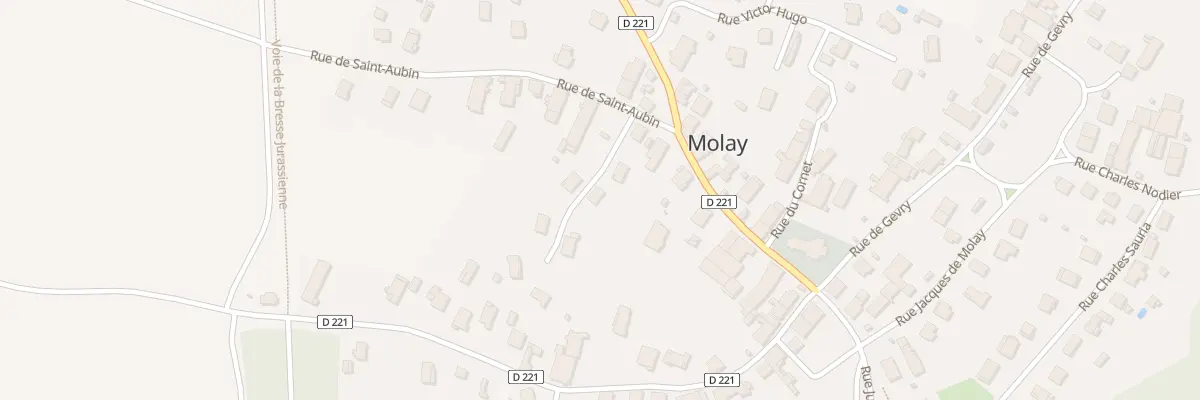 Plan du 1 Rue des Meix Gardey à Molay