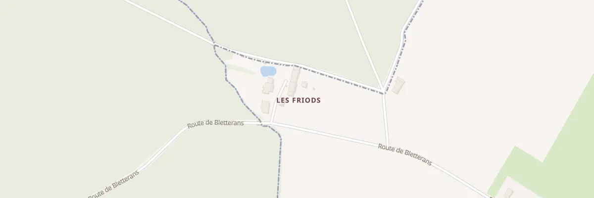 Plan du 52 Rte de Bletterans à Fontainebrux