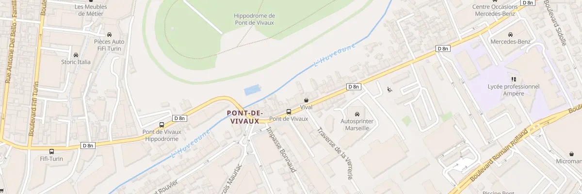 Plan du 25 Bd de Pont de Vivaux à Marseille 10e Arrondissement