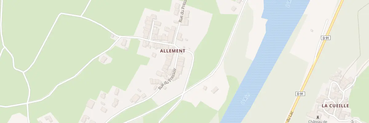 Plan du 294 Rue du Pressoir - Allement à Poncin