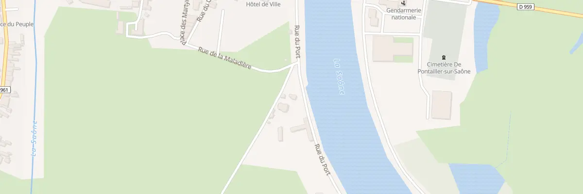 Plan du 2 Rue du Port à Pontailler-sur-Saône
