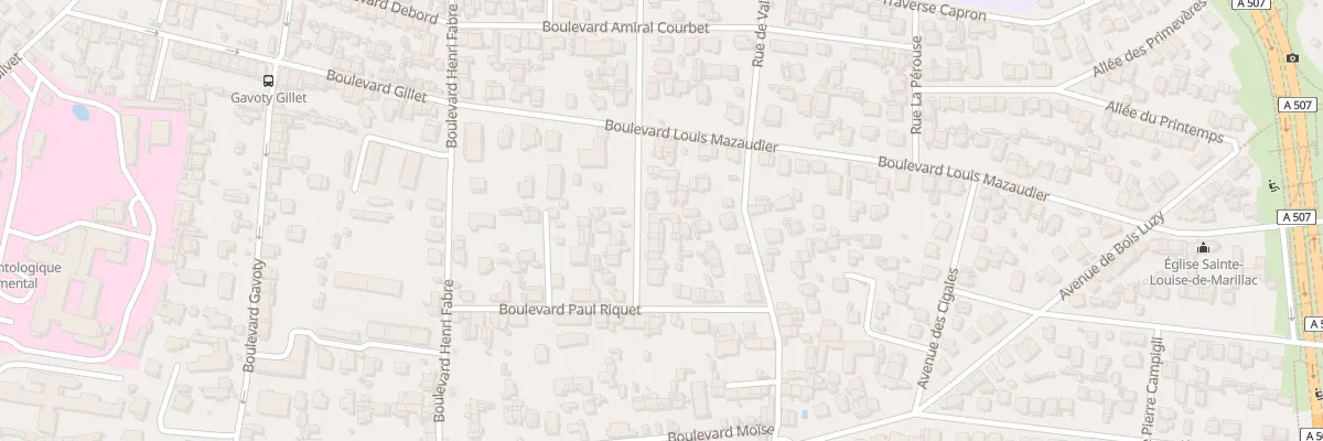 Plan du 14 Bd de Gaillard à Marseille 12e Arrondissement