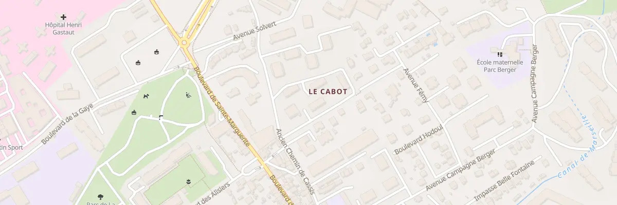 Plan du 211 Ancien Chemin de Cassis à Marseille 9e Arrondissement