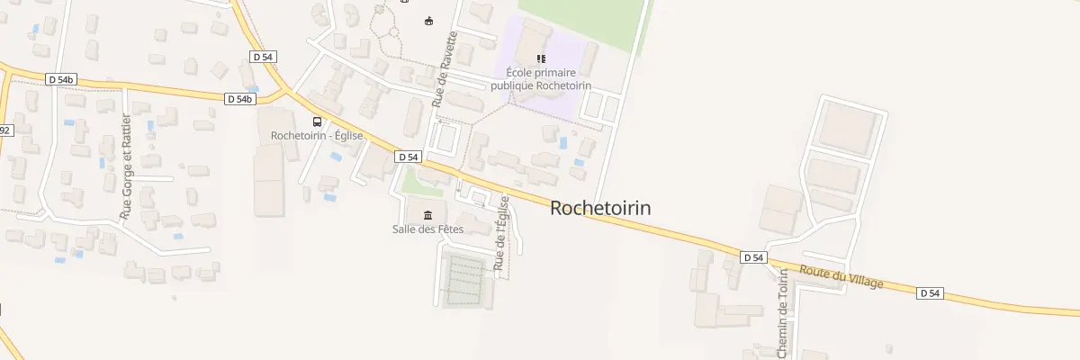 Plan du 25 Rte du Village à Rochetoirin