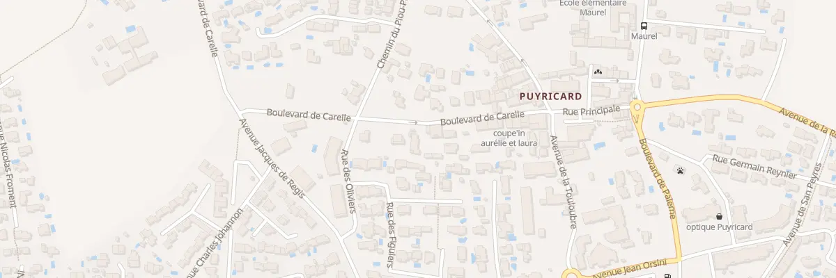 Plan du 5 Bd de Carelle Puyricard à Aix-en-Provence