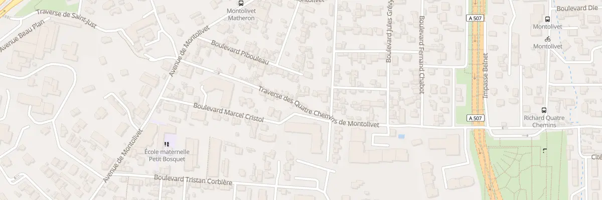Plan du 17 Tra des 4 Che Montolivet à Marseille 12e Arrondissement