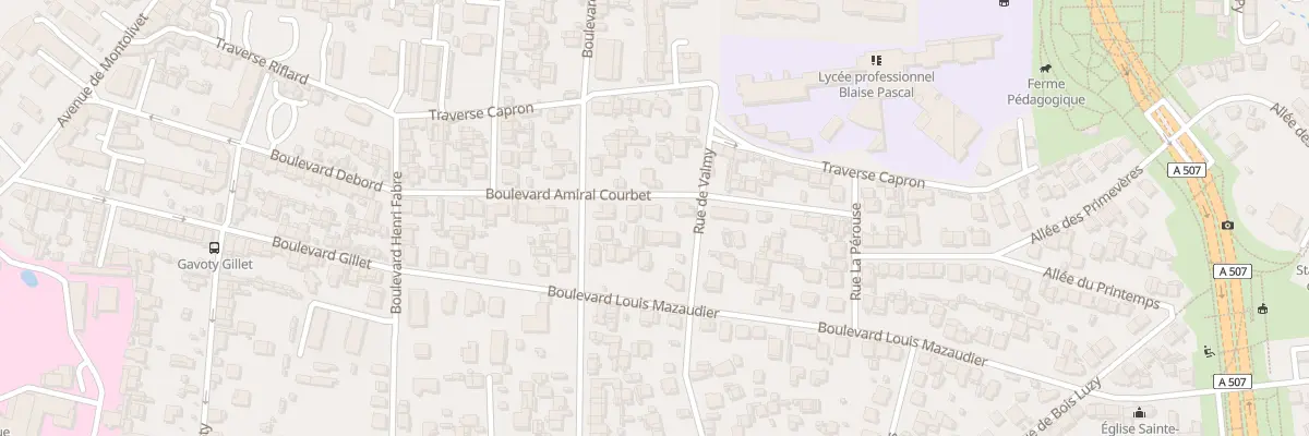 Plan du 28 Bd Amiral Courbet à Marseille 12e Arrondissement
