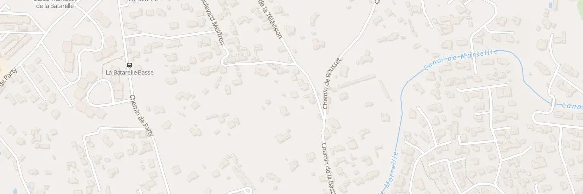 Plan du 91 Che de la Bastide Longue à Marseille 13e Arrondissement