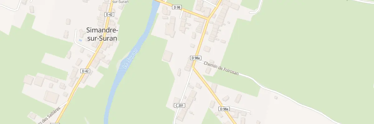 Plan du 124 Rue de la Gare à Simandre-sur-Suran